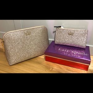 Kate Spade Burgess Court Wallet & Cosmetic Bag